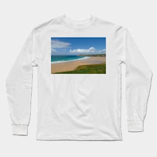 Holywell Beach, Cornwall Long Sleeve T-Shirt